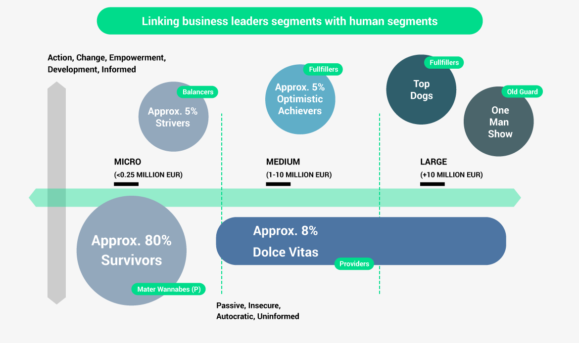 Linking business leaders segments